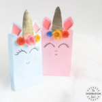 Paper Unicorn Party Bags.