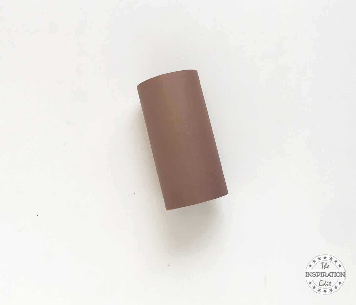 Tissue Paper Roll Wrapped with Brown Craft Paper.