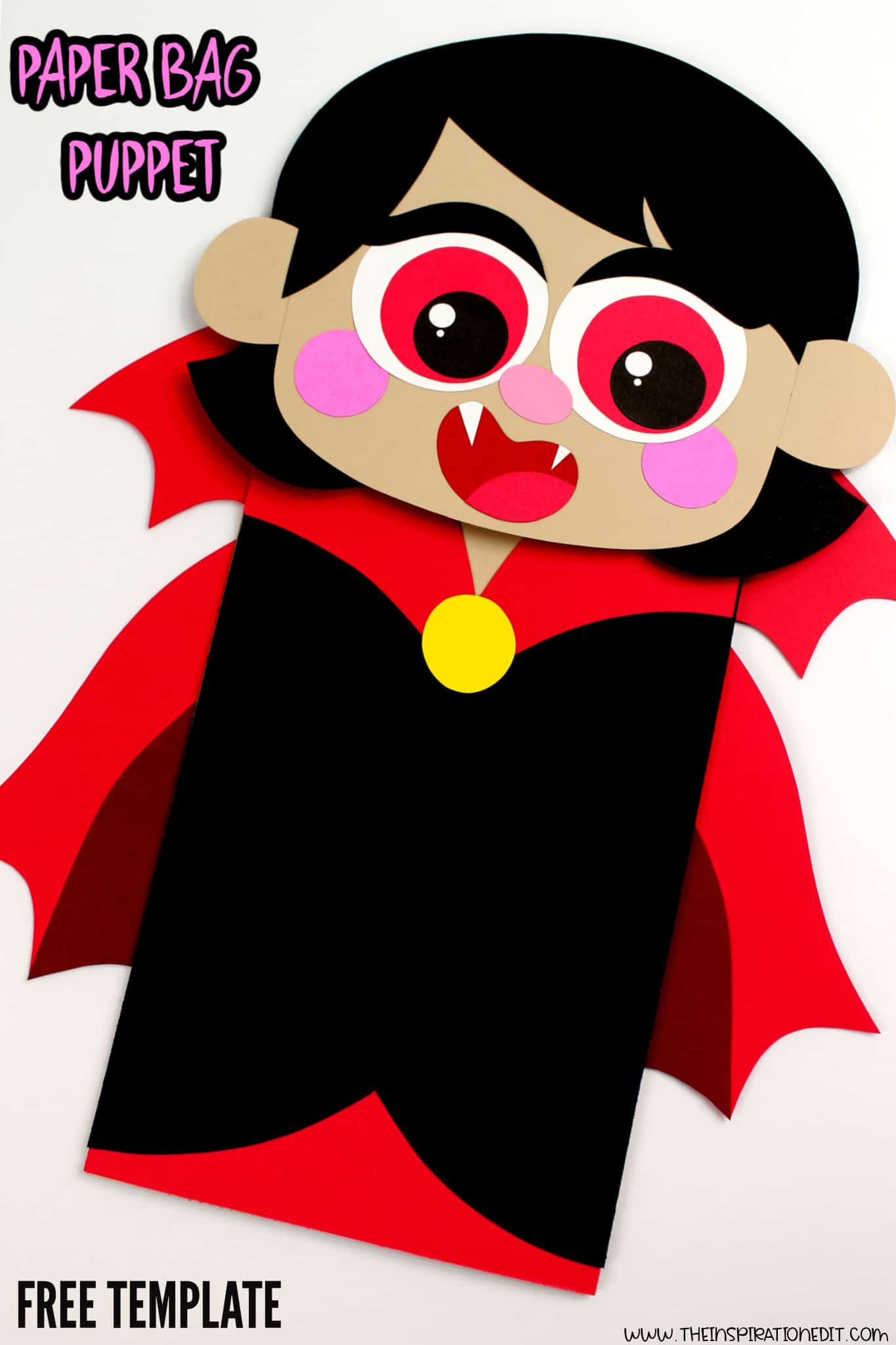 Vampire Paper Puppet.