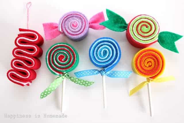 Felt Candy Ornaments.