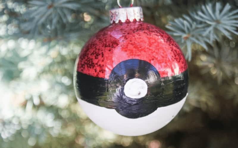 Pokeball Christmas Ornament.