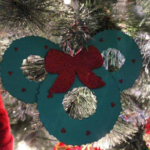 Cruella de Vill Paper Mickey Ears Ornament.