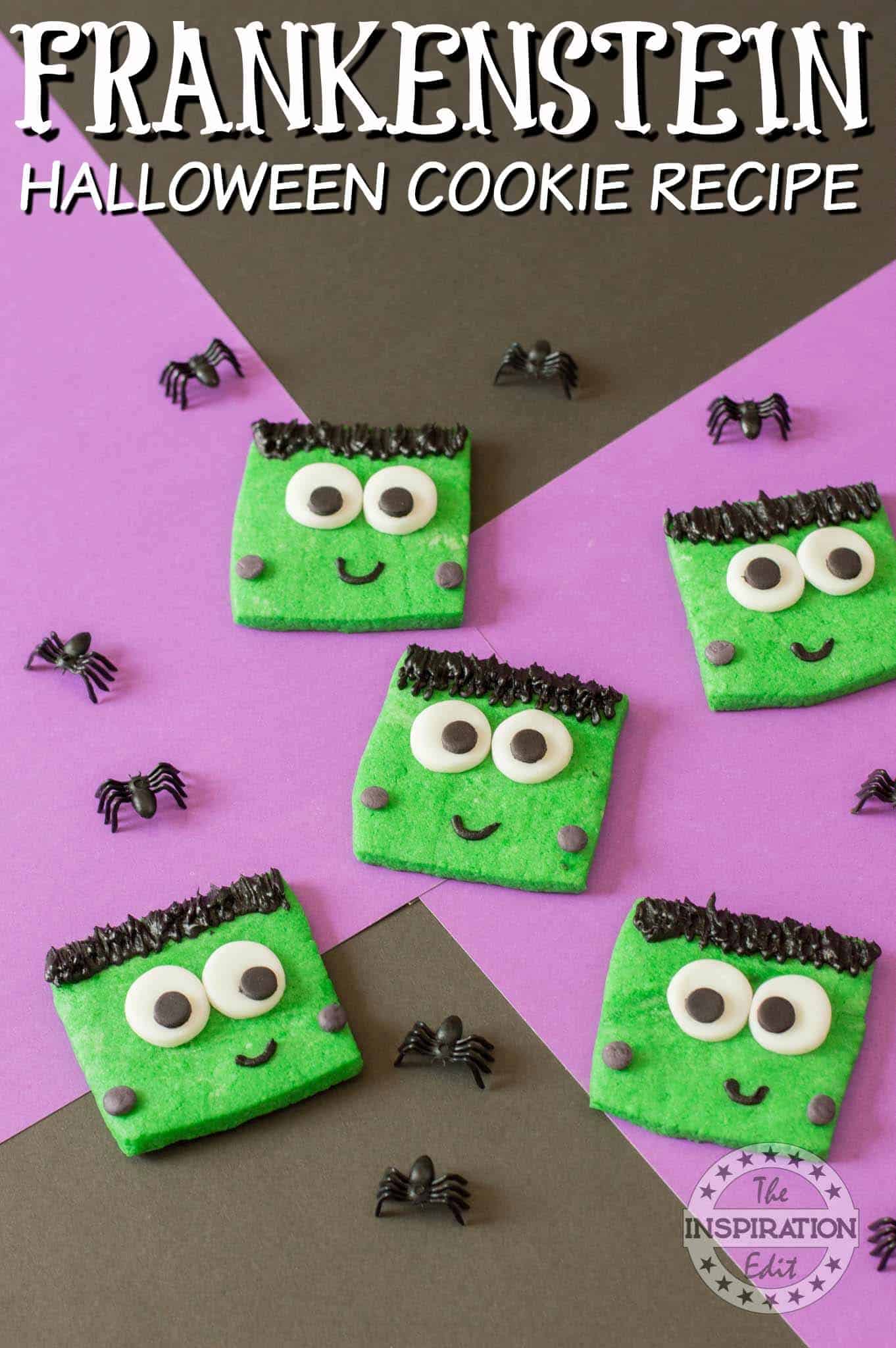 Halloween frankenstein cookie recipe