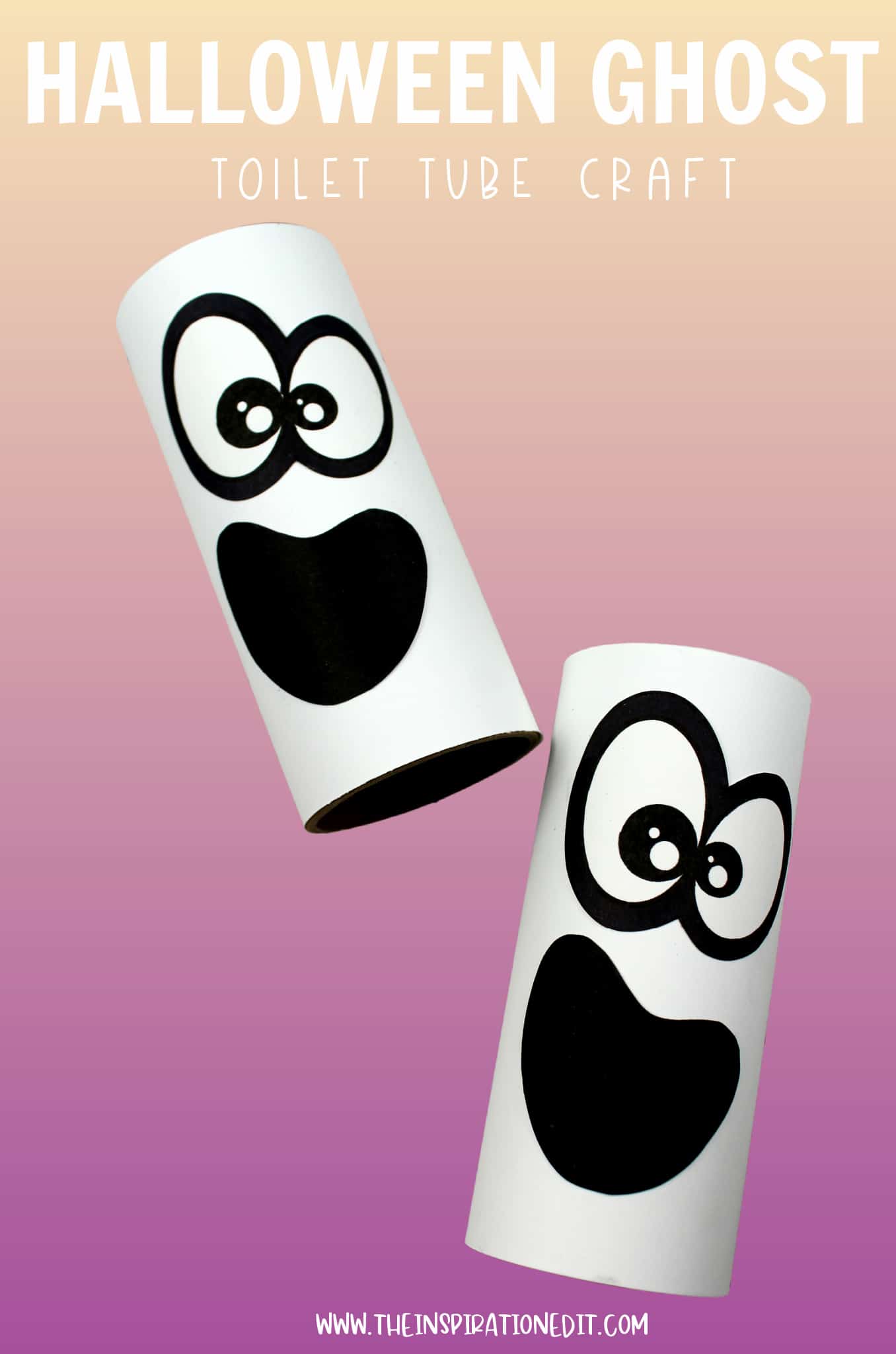 Fun Toilet Paper Roll Ghost Craft · The Inspiration Edit