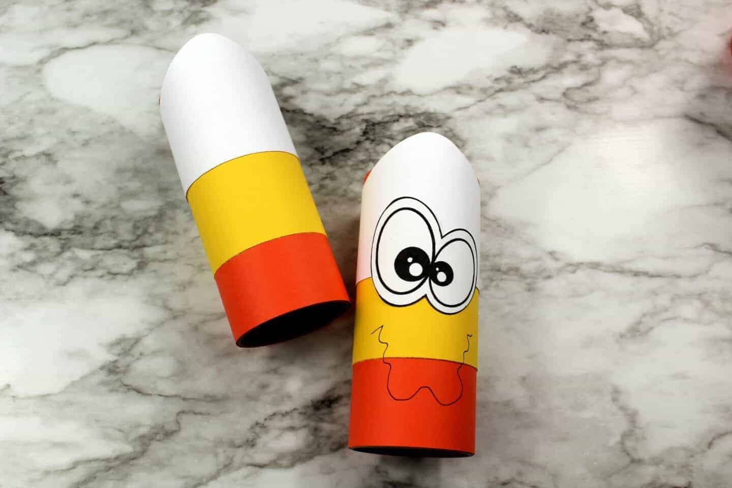 DIY Candy Corn Craft For Kids.