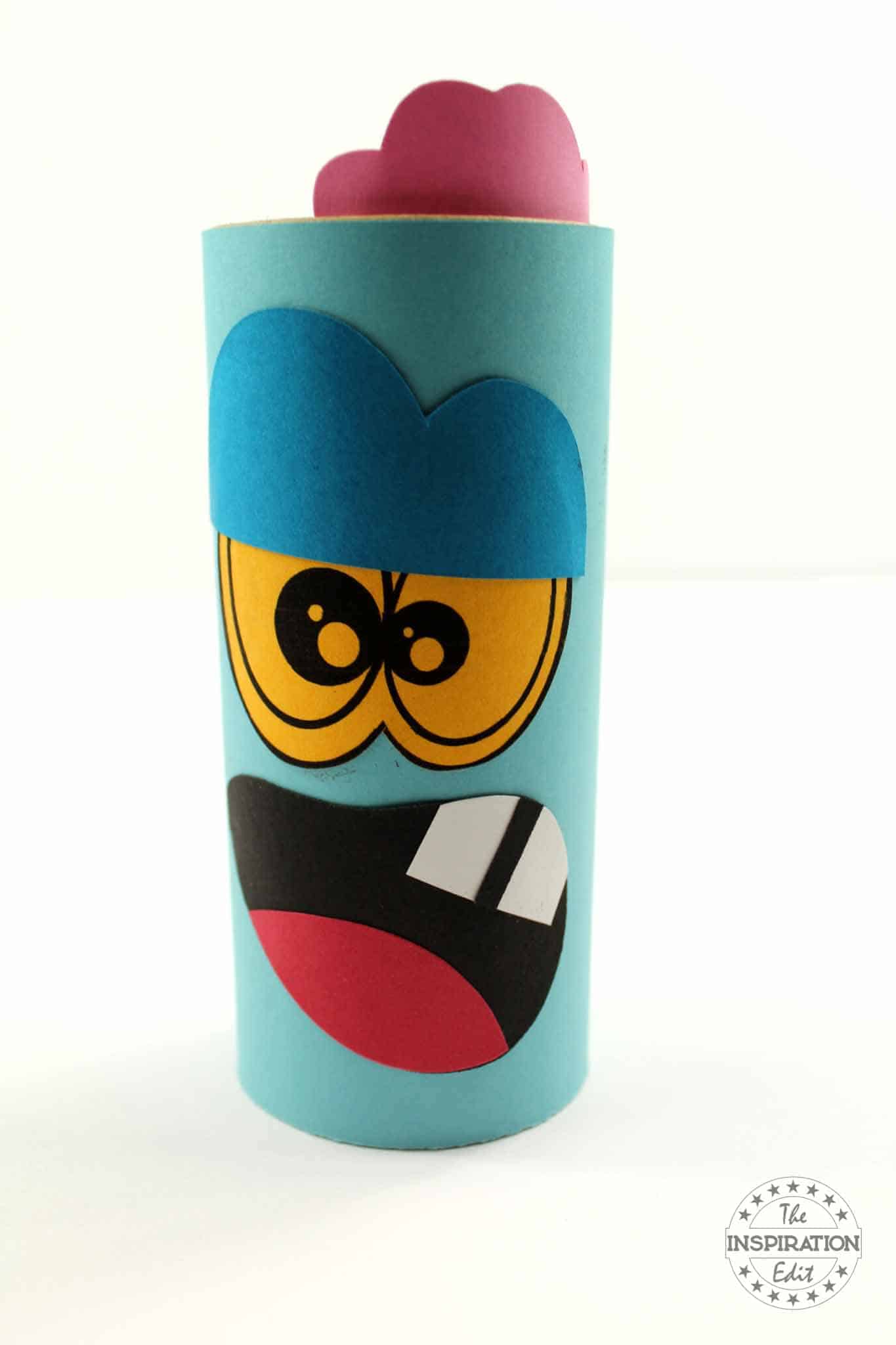 Toilet Tube Zombie Craft.
