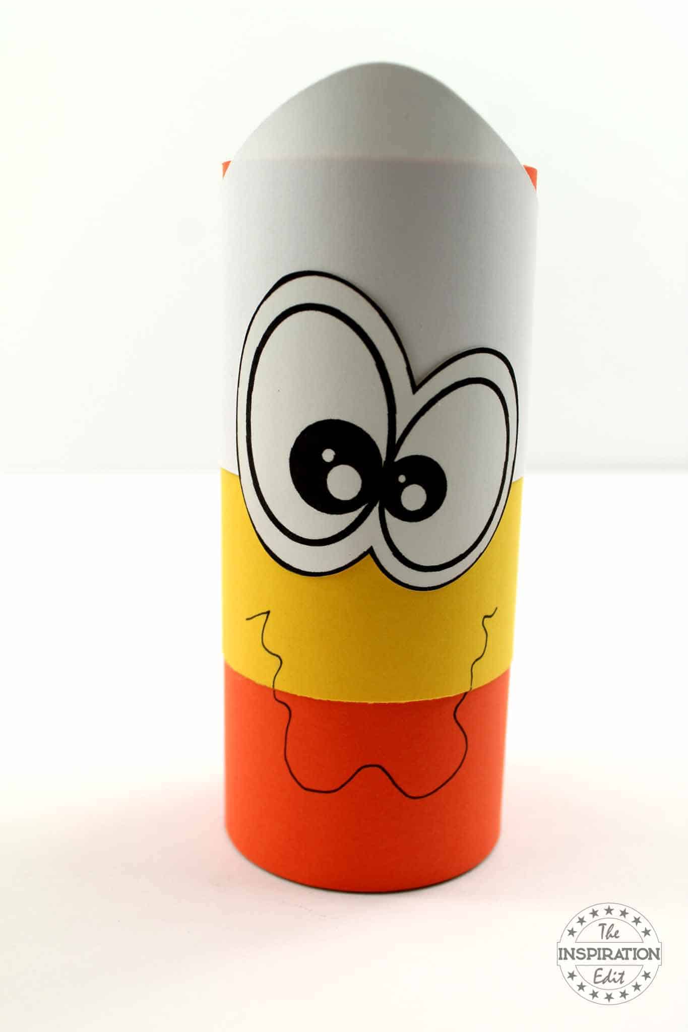 Toilet Roll Candy Corn Crafts.