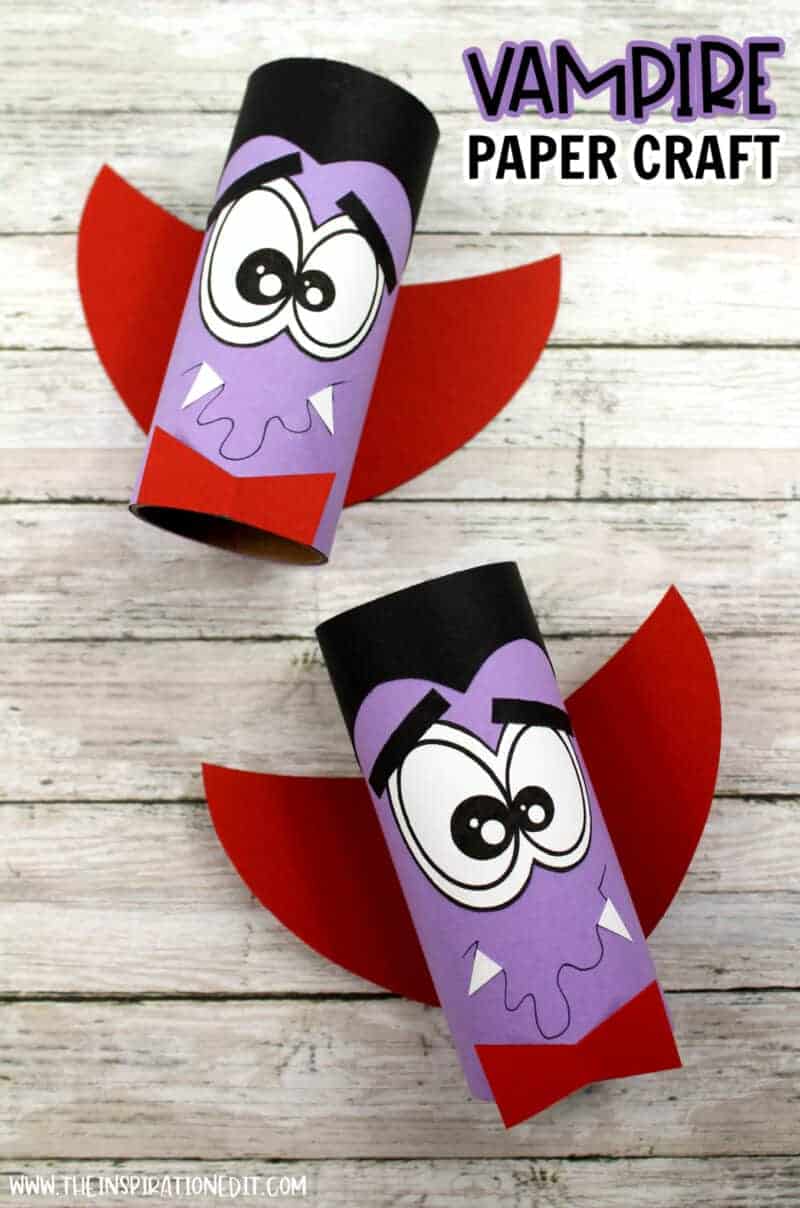 Vampire Toilet Paper Roll Craft For Kids · The Inspiration Edit
