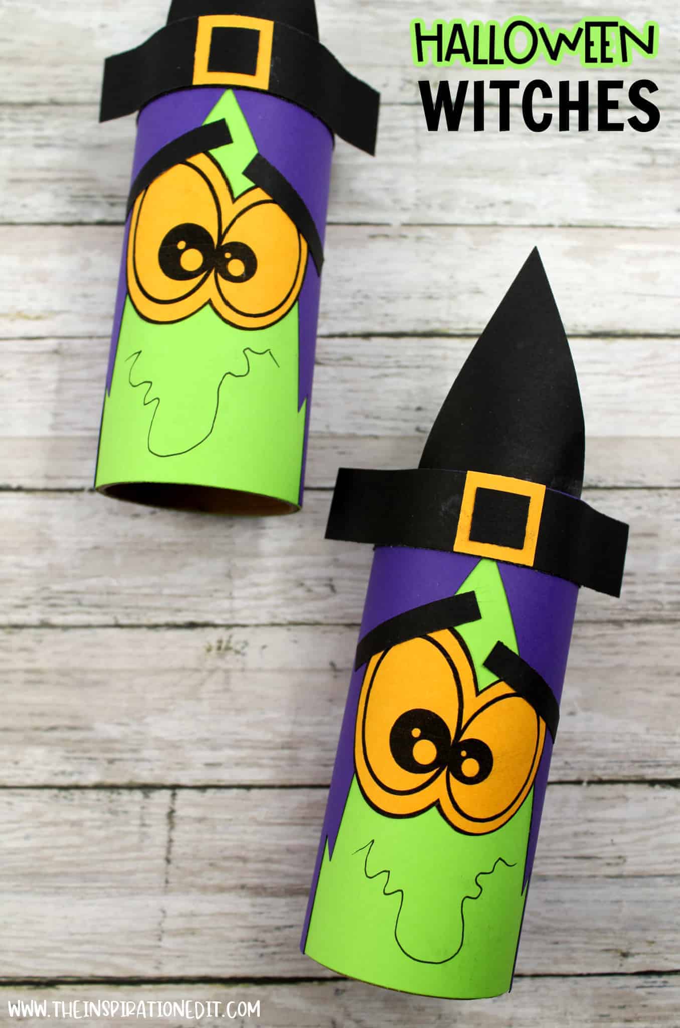 Halloween Toilet Paper Roll Witch For Preschoolers · The Inspiration Edit