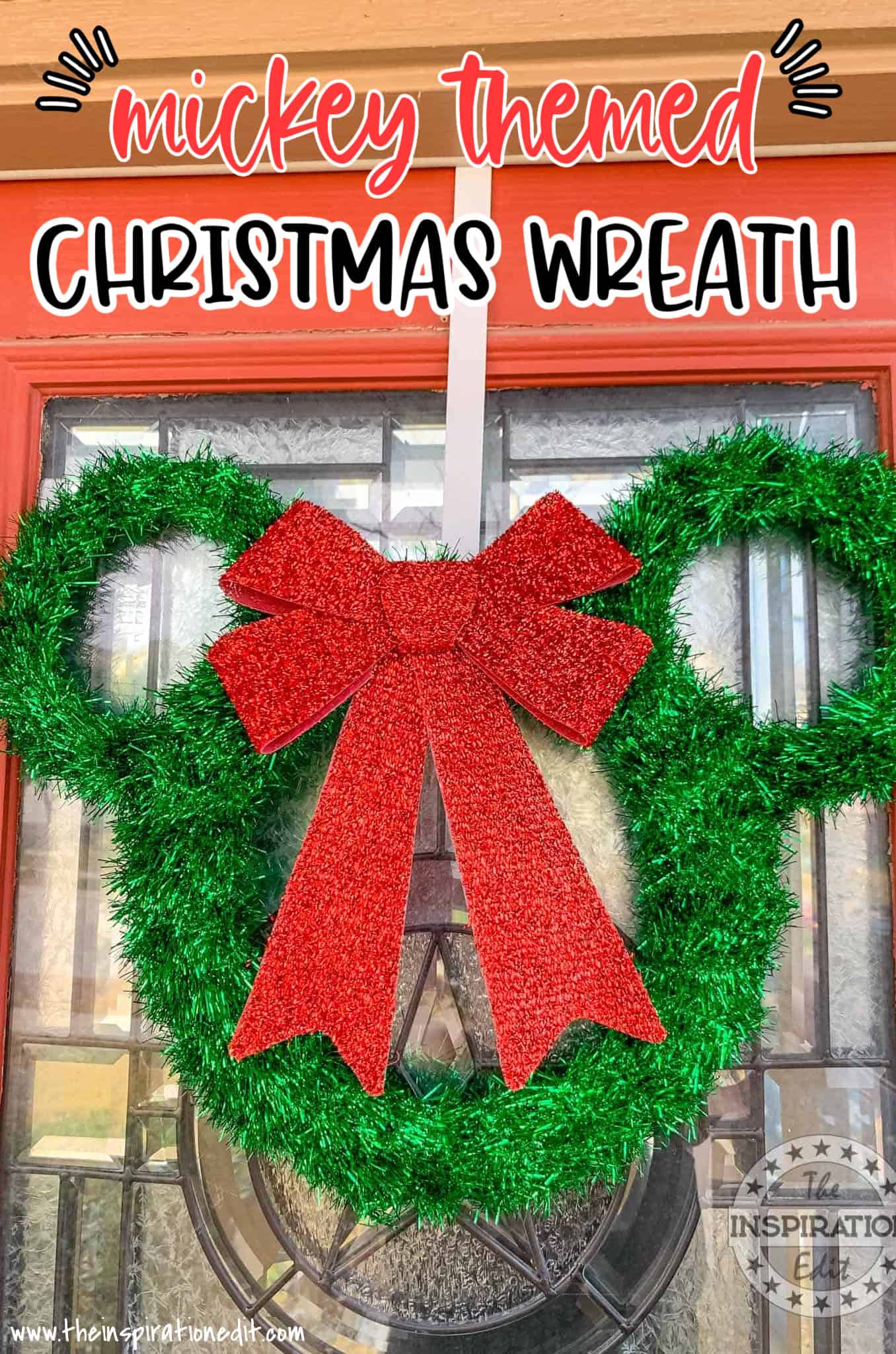 mickey christmas wreath