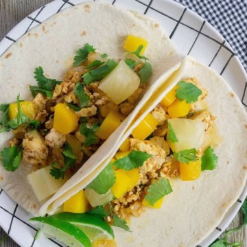 The Best Vegan Tacos With Pineapple and Mango.