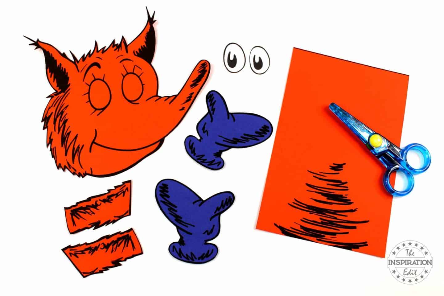 fox in socks puppet and paper bag craft for kids