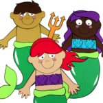 Mermaid Water Painting Craft.