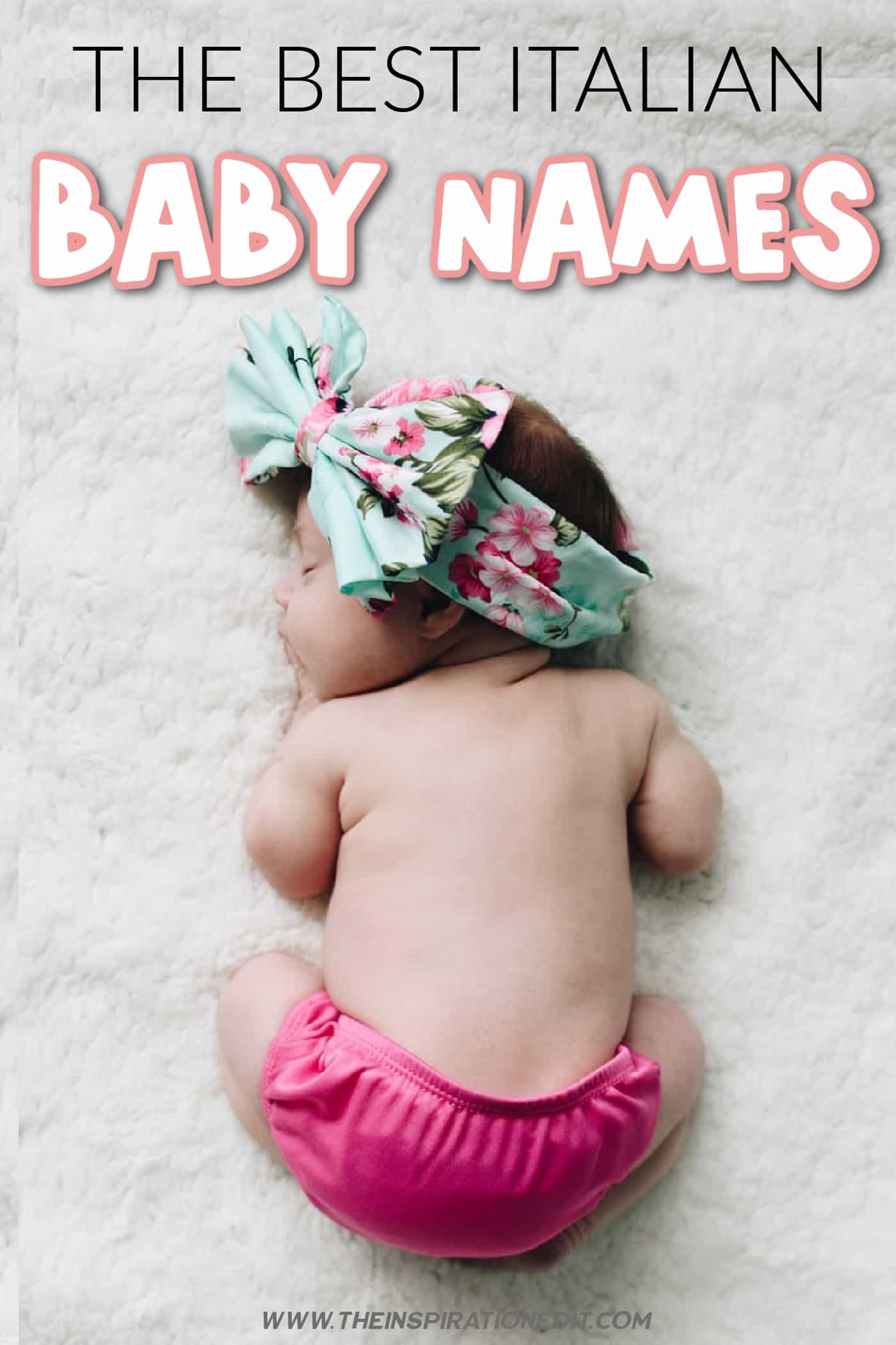 Best Italian baby names for girls.
