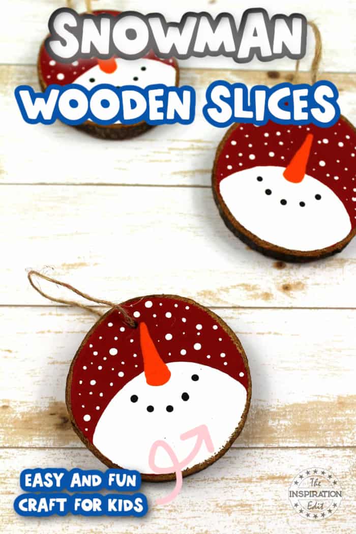 How to Make Christmas Wood Slice Ornaments - Inspire the Mom