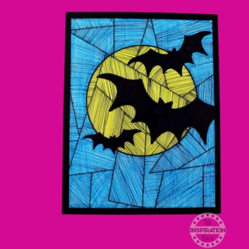 Halloween Bat Drawing.
