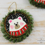 Polar Bear Christmas Decoration.