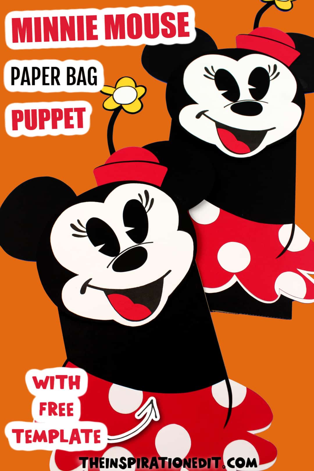 Minnie Mouse Paper Bag Puppet · The Inspiration Edit