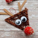 Rudolph Craft With Popsicle Sticks.