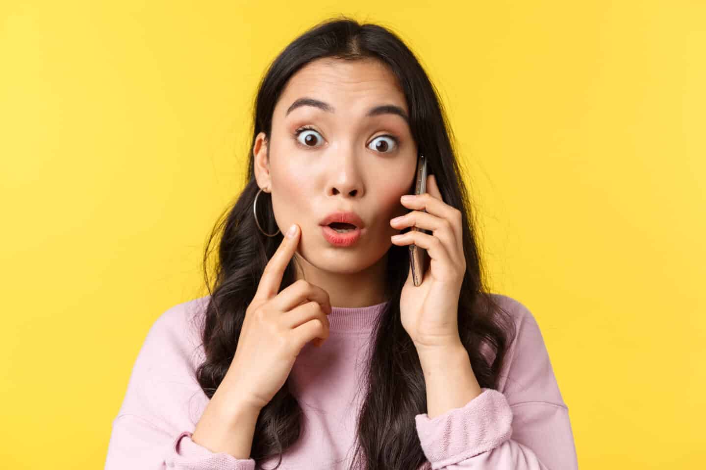 woman on phone