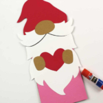 Cute Valentine's Day Gnome Puppet.