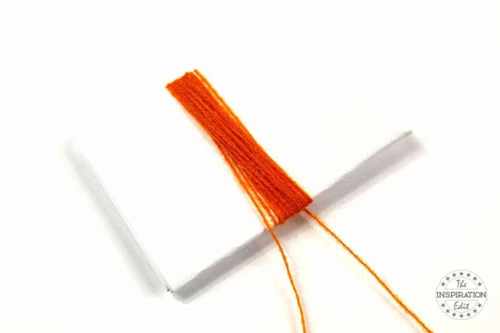 Thread on the Cardstock.