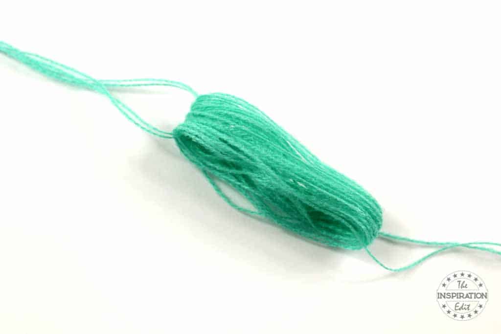 string wrapped for bookmark craft