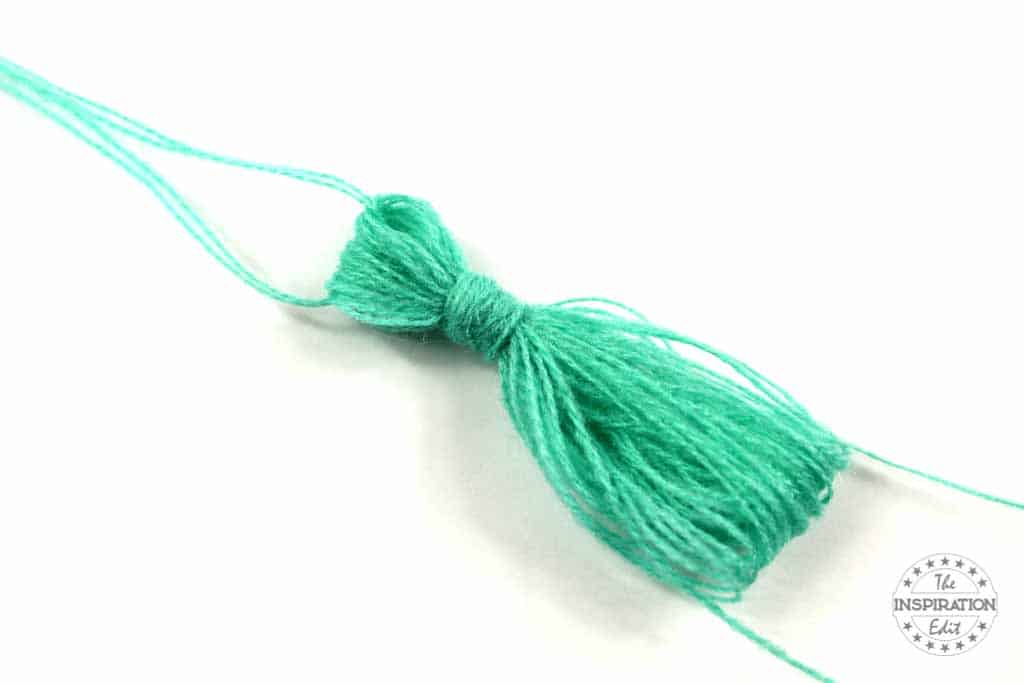 creating a homemade tassel