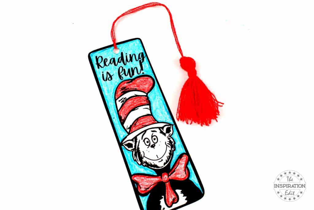 Cat in the Hat Template Bookmark - The Inspiration Edit