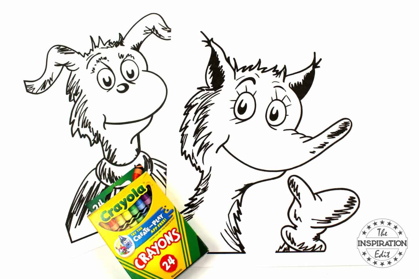 supplies for dr seuss coloring pages