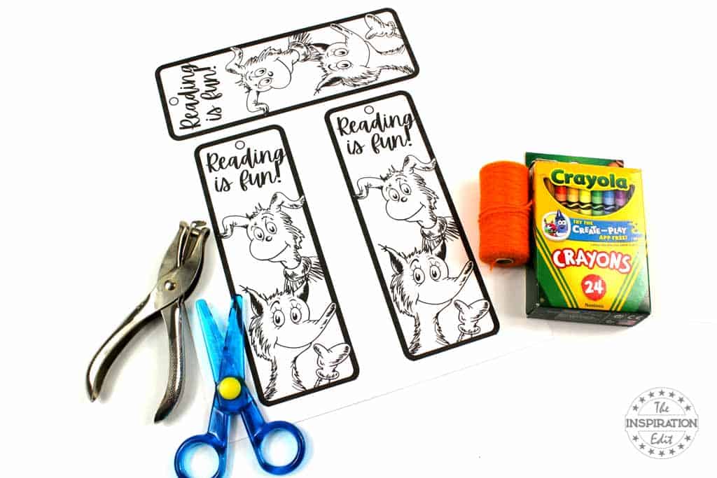 Supplies Needed to Make a DIY Bookmark.