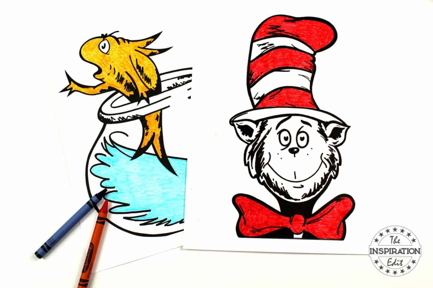 Cat in the Hat Coloring Printables.