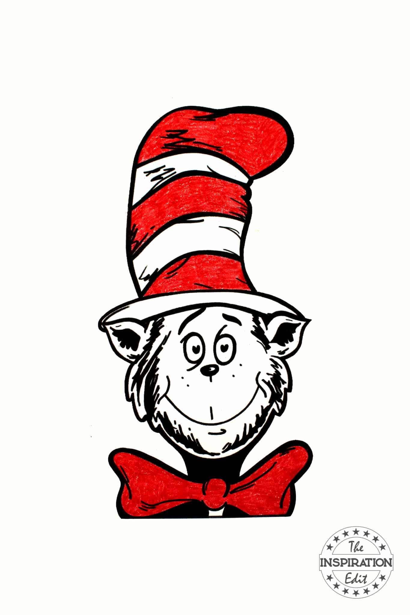cat in the hat coloring page