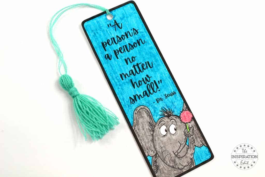Horton bookmark craft