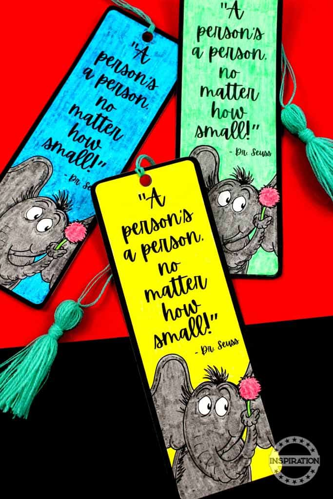 cat in the hat bookmarks.