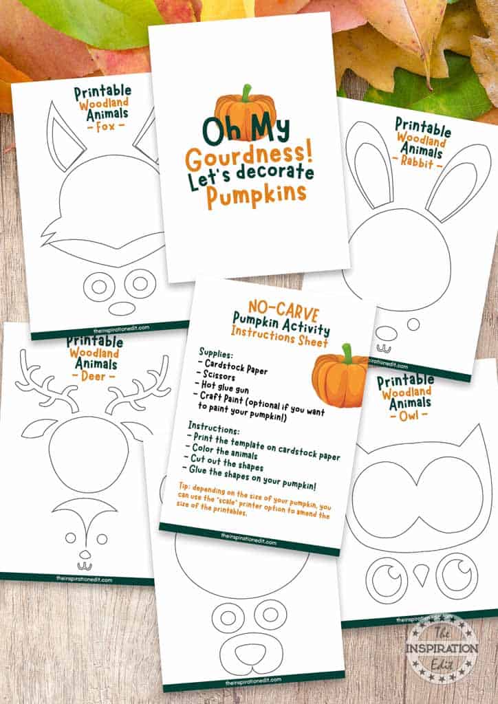 Free Pumpkin Printable Template.