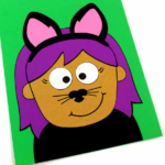 Halloween Cat Woman Paper Craft.