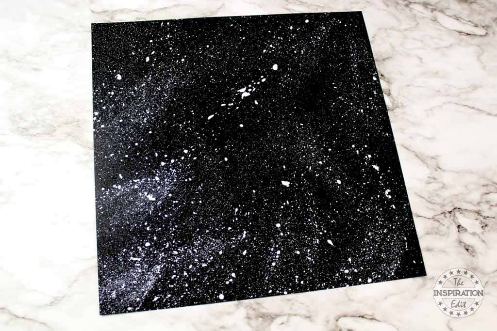Use Toothbrush to Make Galaxy Background.