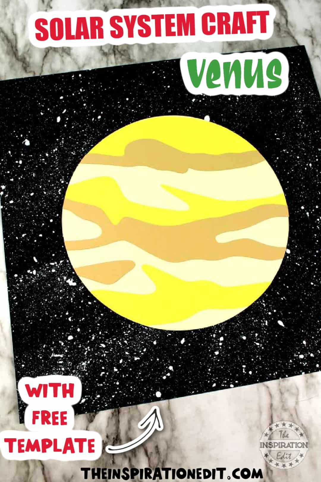 venus planet cut out templates