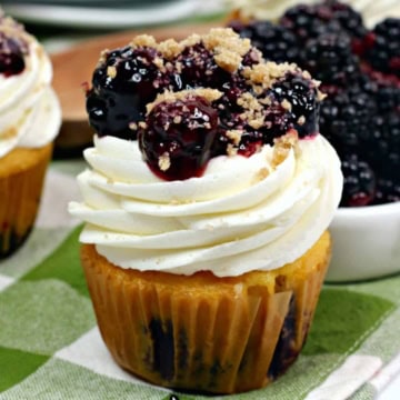 Blackberry Lemon Cupcakes.