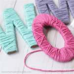 DIY Yarn Letters.