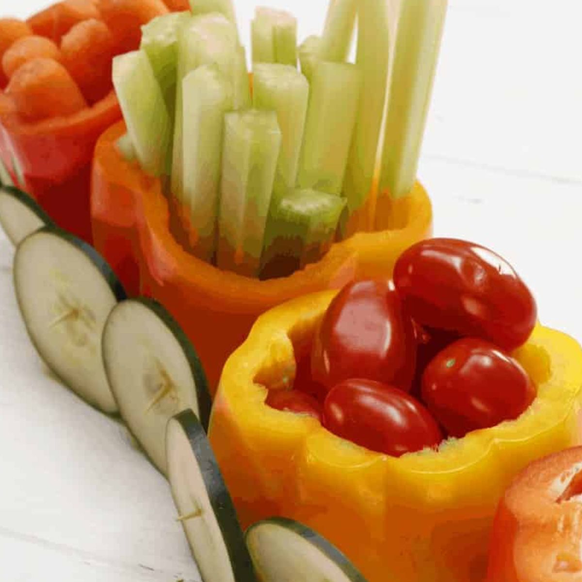 Veggie Train Vegetable Train a Fun Party Food Idea | The Inspiration Edit