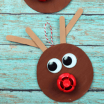 Recycled Reindeer Ornament.