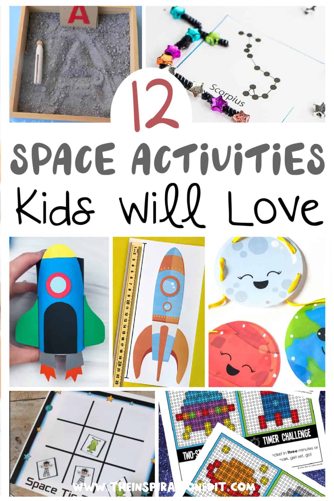 Variety of Spaceship Paper Crafts.