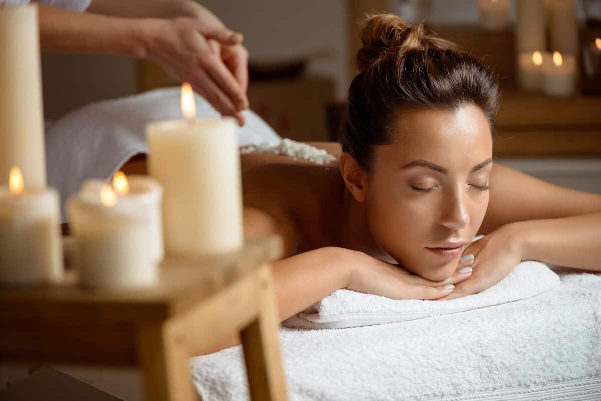 How to Care For Yourself | young woman relaxing spa salon.
