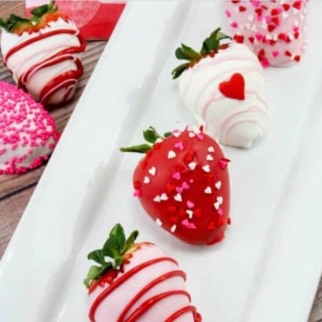 Valentines Day Chocolate Strawberries.