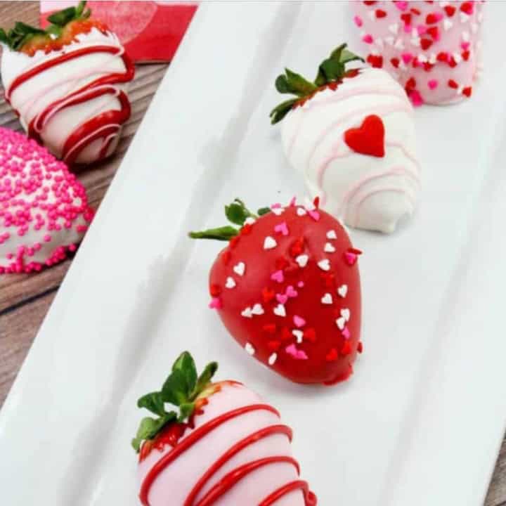Valentines Day Chocolate Strawberries.