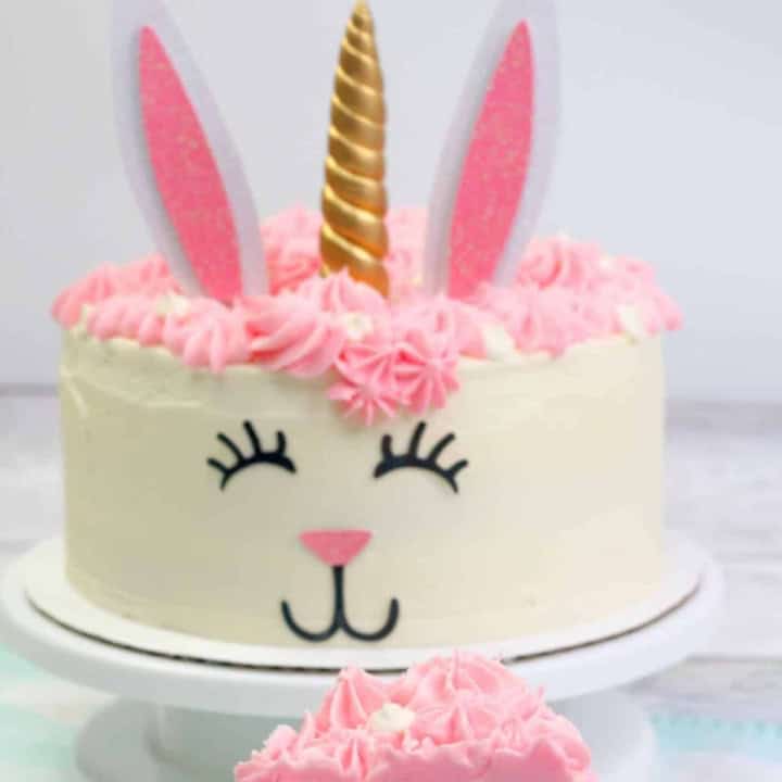 Unicorn Bunny Cake.