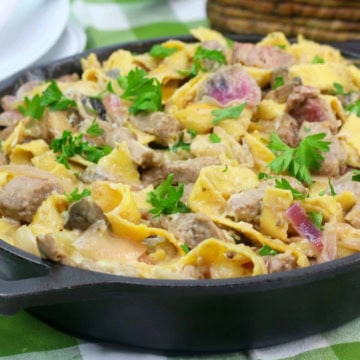 Weight Watchers French Onion Beef Stroganoff.