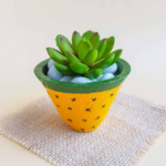 Pineapple Vase Planter Craft.
